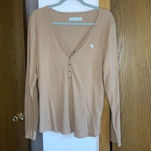 NWOT Abercrombie Womens size XL Henley top